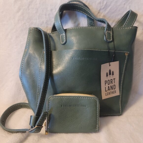 Portland Leather Eucalyptus Mini Crossbody (Bag only, wallet not included) - Picture 1 of 7